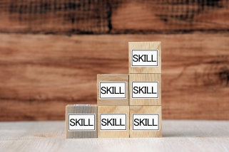「SKILL」と書かれたブロック
