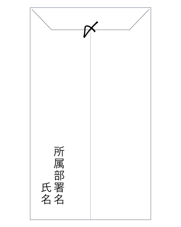 封筒の「封」の方法